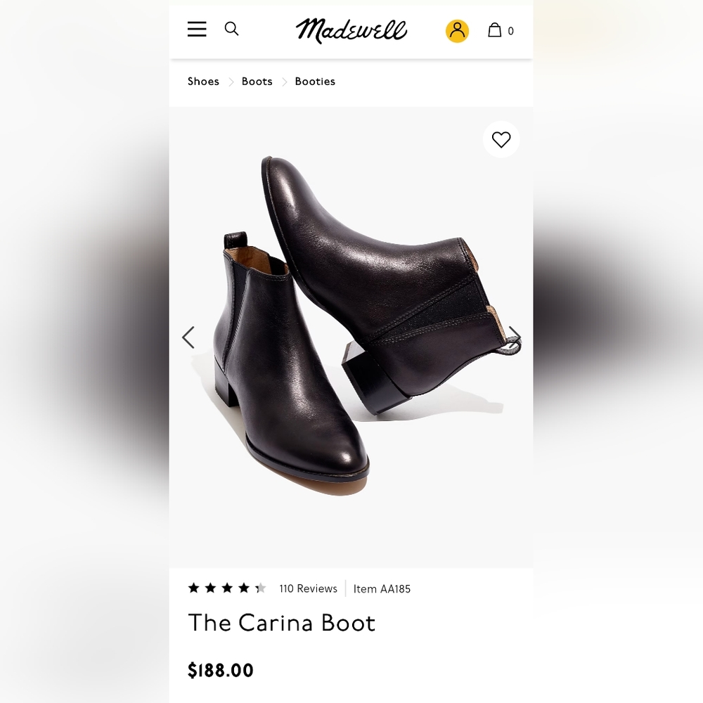 Madewell Carina Ankle Boot